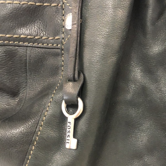 Fossil Leather Hobo Bag #75082 - Picture 4 of 6